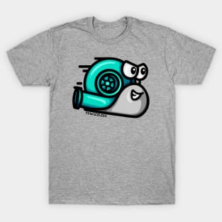 Turbo Snail - Gray/Teal T-Shirt